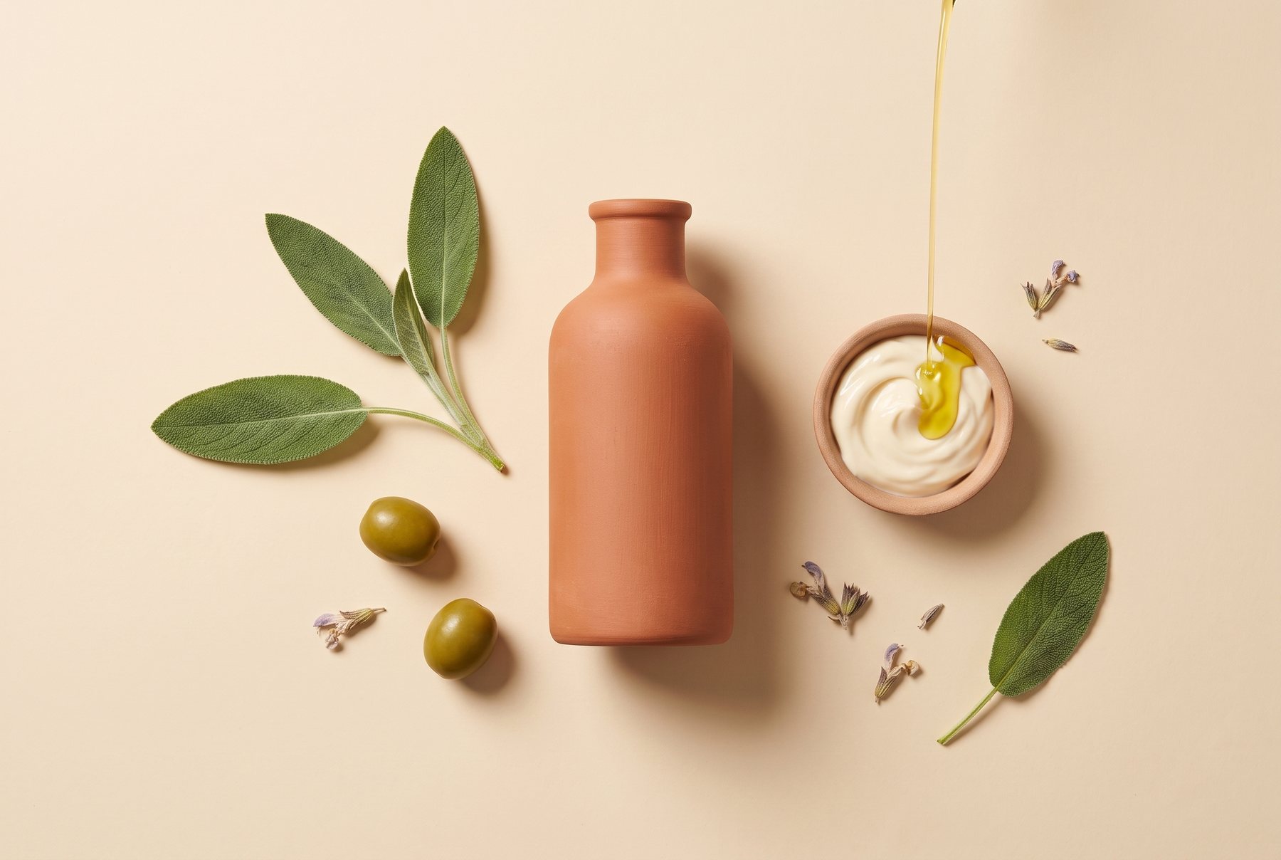 Kordelija serum sa svim svojim sastojcima raspoređenim oko bočice